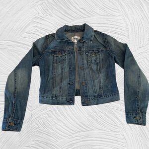Women’s cropped denim jean jacket Old Navy XS blue